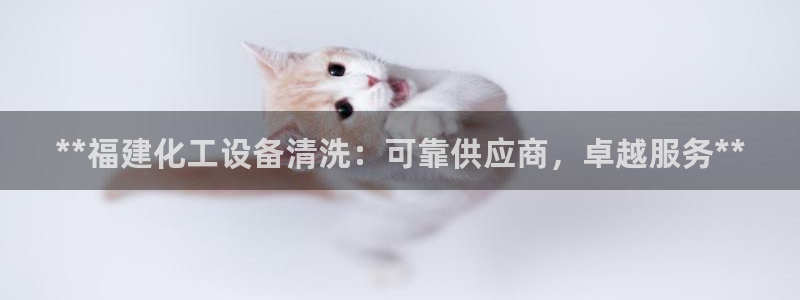 新宝GG平台注册开户：**福建化工设备清洗：可靠供应商，卓越